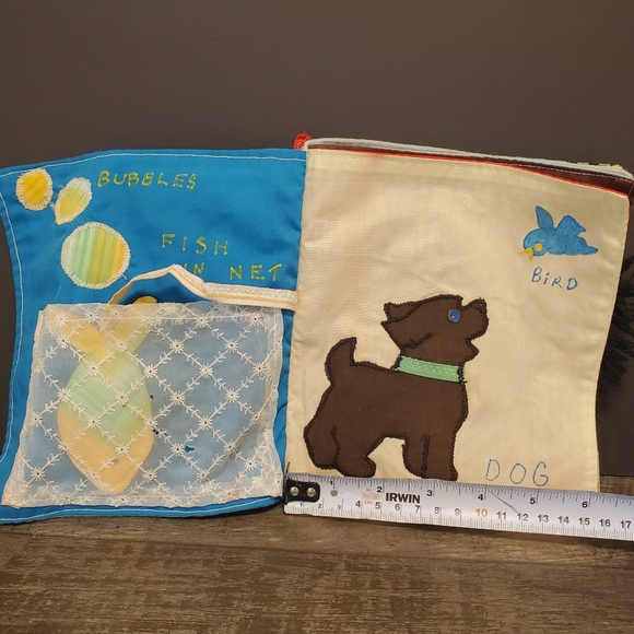 Cloth Book Handmade Vintage Toddler Activity Animal 1960-1970 - Picture 2 of 5